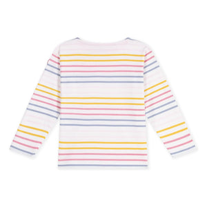 Petit Bateau - Marinière Logo Tişört | Pembe