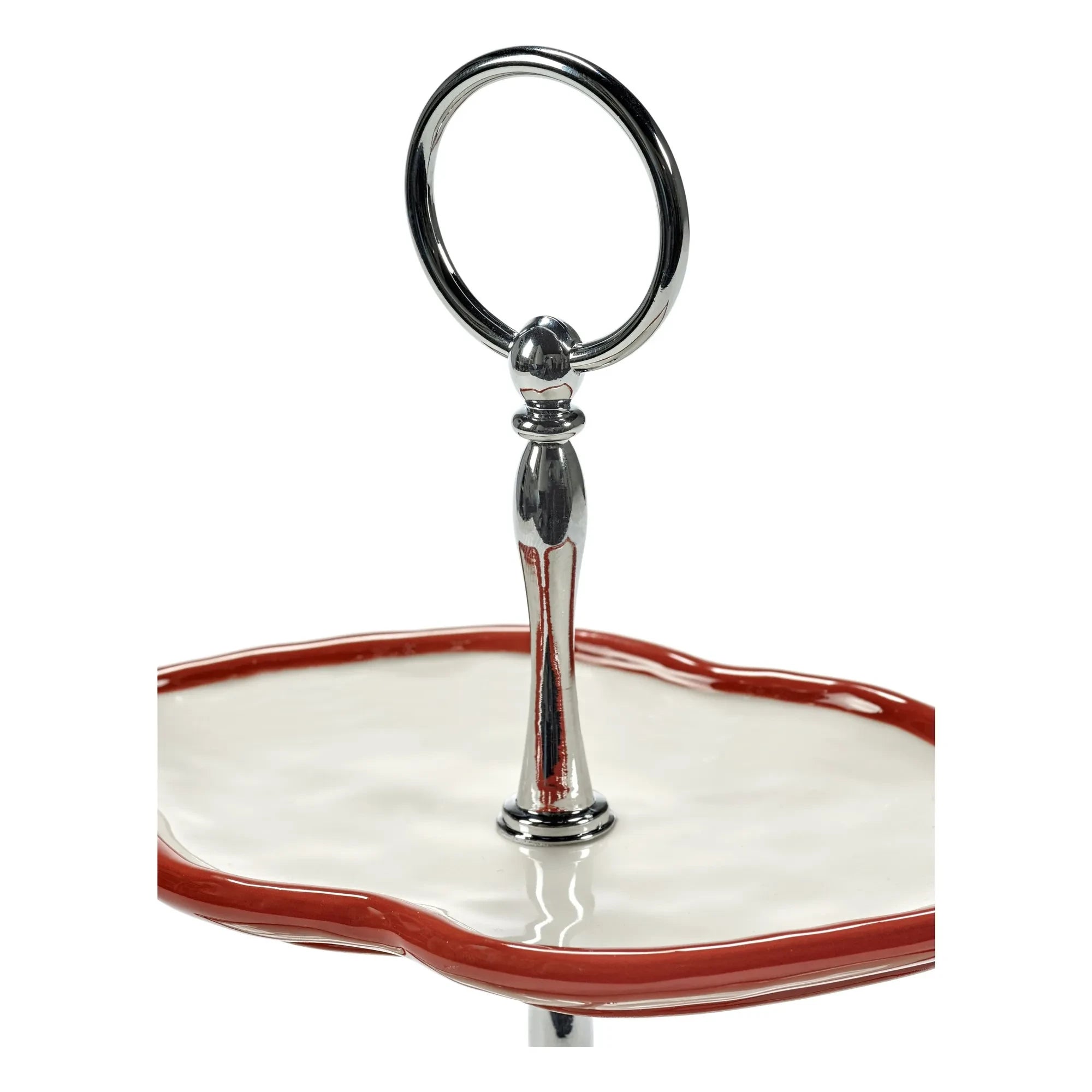 Serax - Expositor de tartas de 2 niveles, Wouters & Hendrix | Rojo