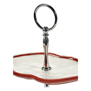 Serax - Expositor de tartas de 2 niveles, Wouters & Hendrix | Rojo
