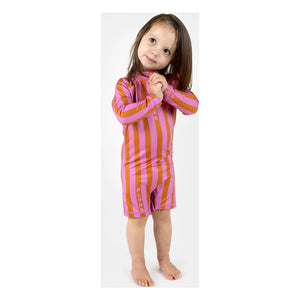 Beach & Bandits - Aloha Rayas Fibras Recicladas Traje de Baño con Protección UV | Rosa