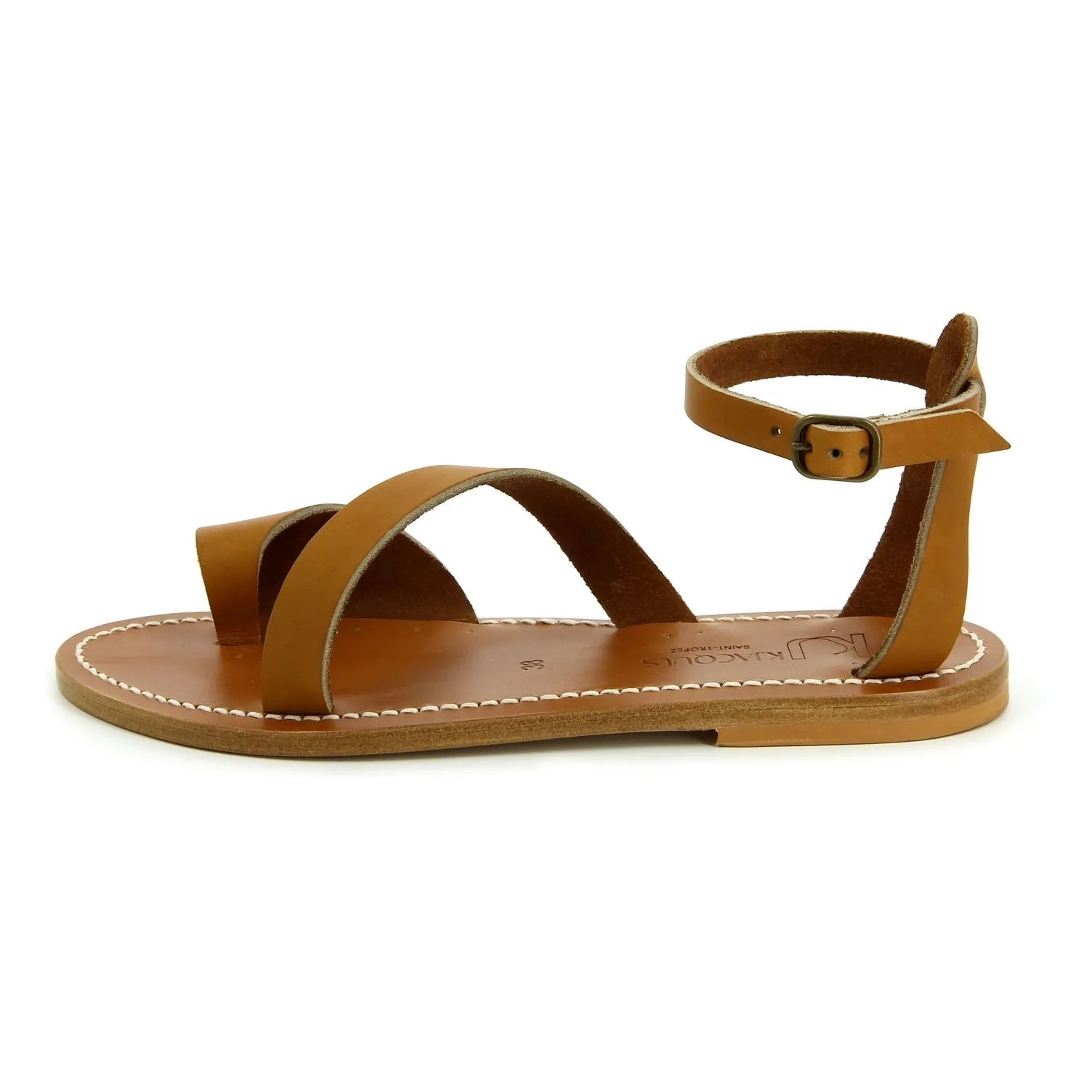 K.Jacques - Sandalia plana Anaelle | Natural