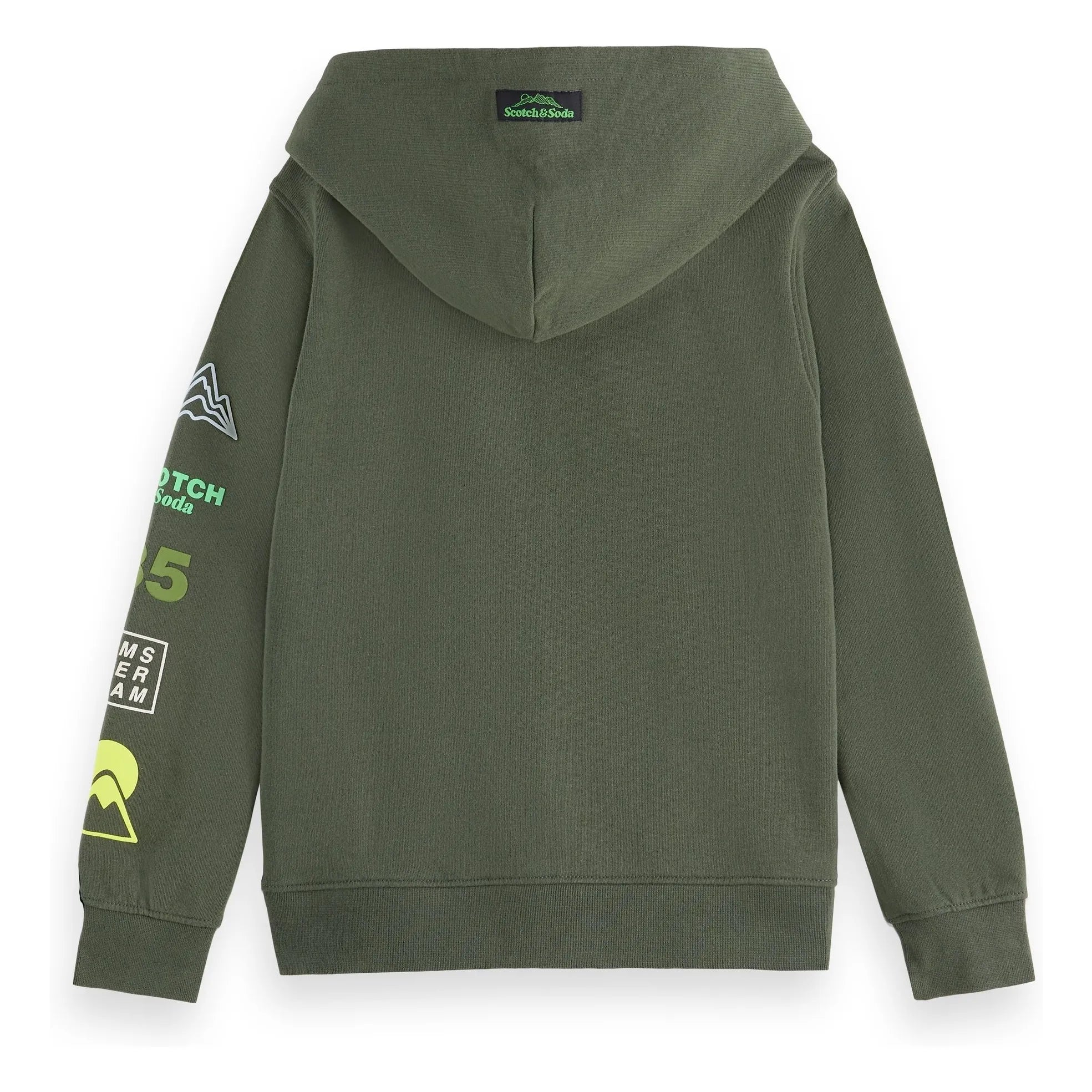 Scotch & Soda - Sudadera con cremallera Artwork | Verde