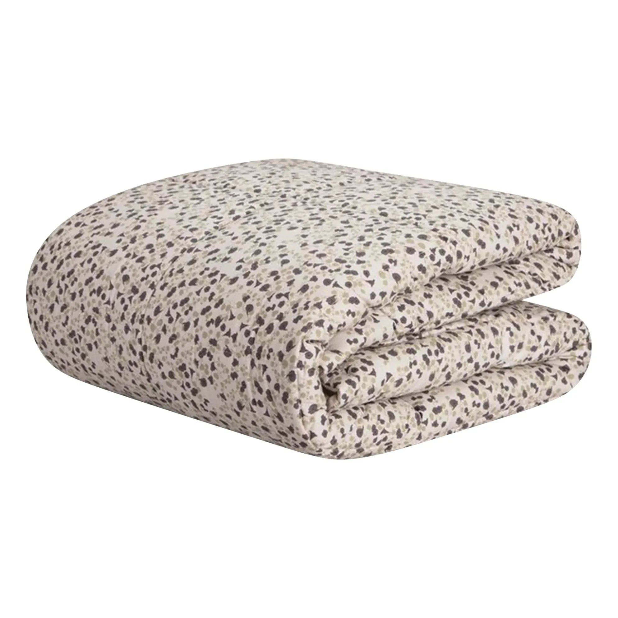 garbo&friends - İmperial Cress Pamuk Percale Kapitone Battaniye | Gri