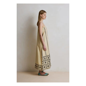 Hod - Vestido de algodón Constance | Champaña