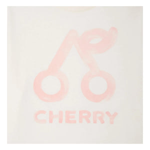Bonpoint - Camiseta de algodón orgánico Lele Cherry | Crema
