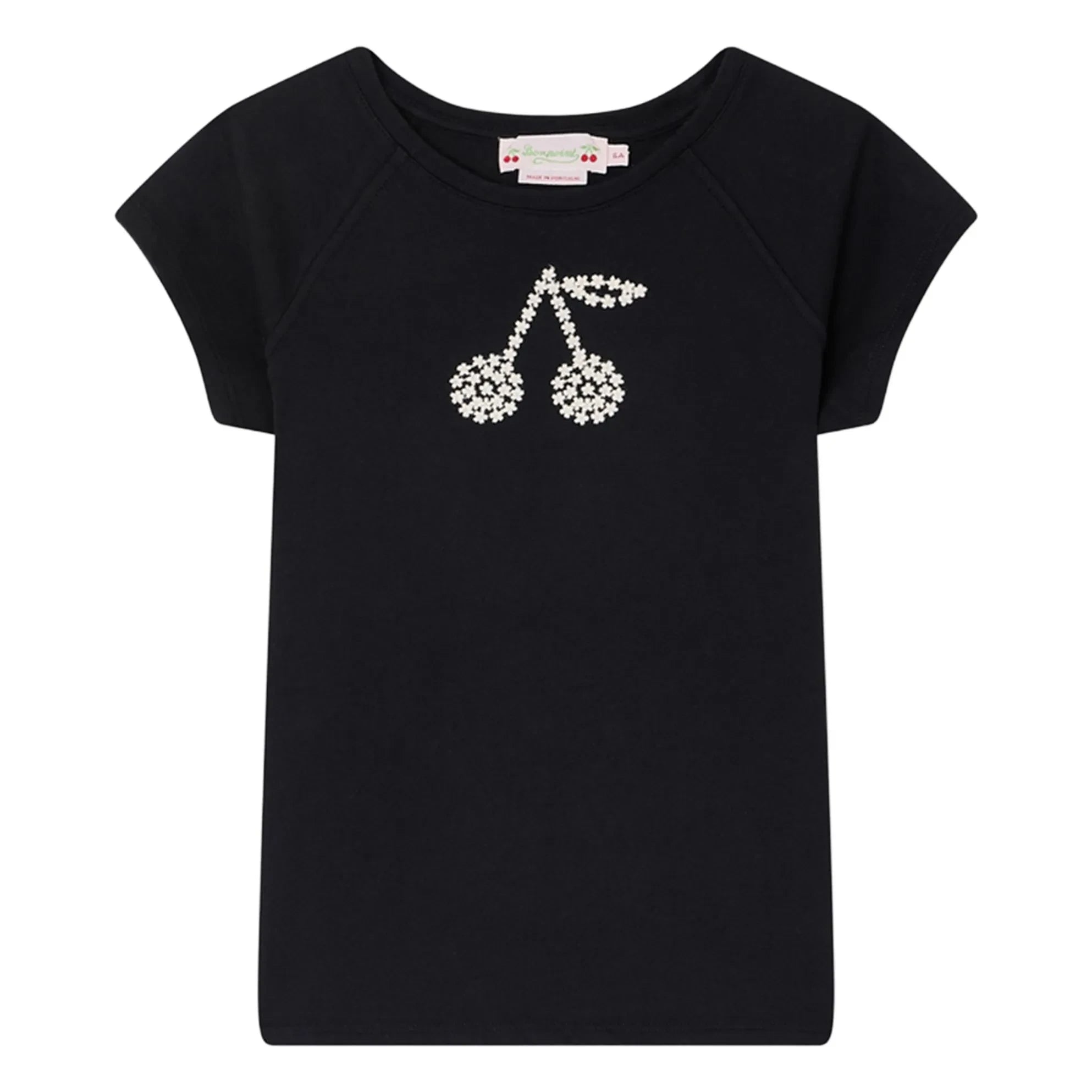 Bonpoint - Camiseta de algodón orgánico Asmae Kiraz | Negro
