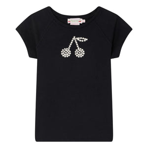 Bonpoint - Camiseta de algodón orgánico Asmae Kiraz | Negro