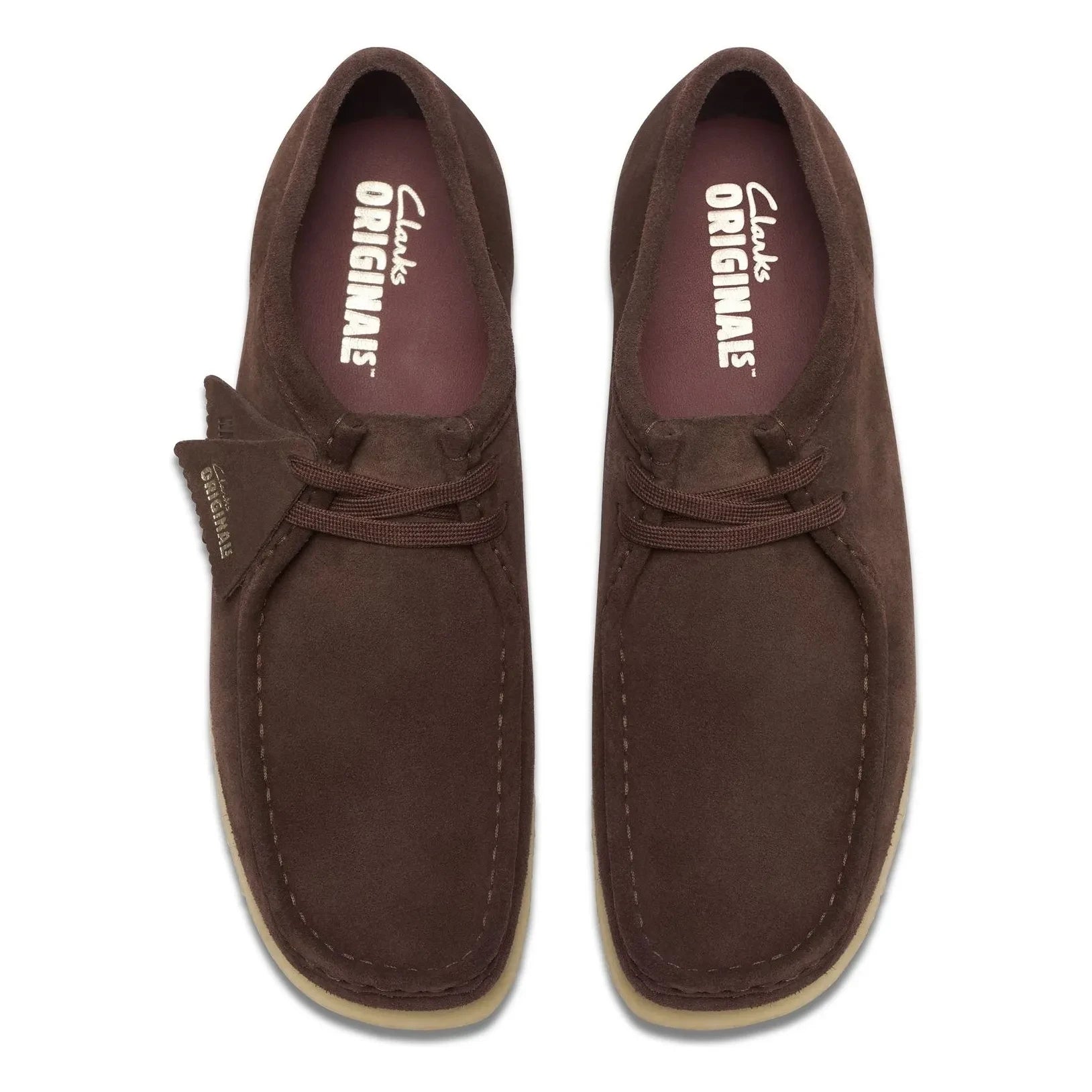 Clarks - Zapatillas Wallabee | Marrón oscuro
