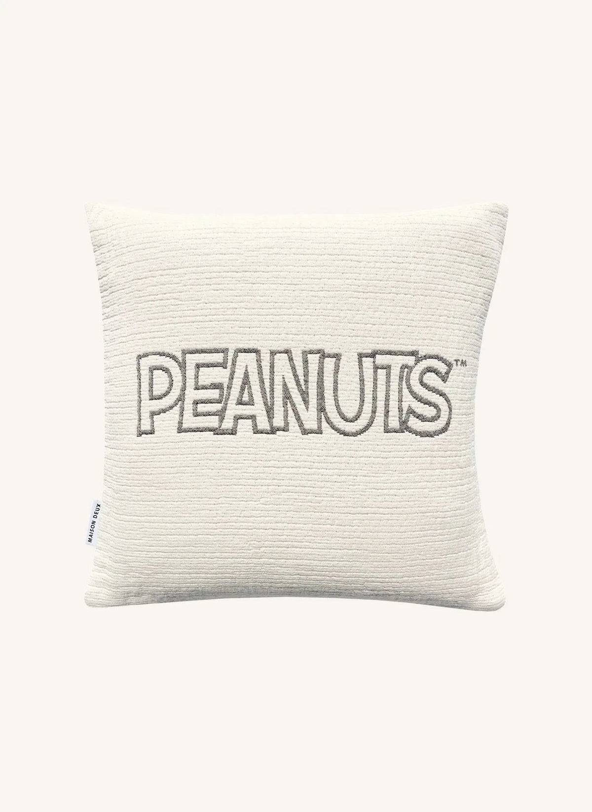 Maison Deux - Gafas de sol Funda de cojín de algodón - Maison Deux x Peanuts | Blanco