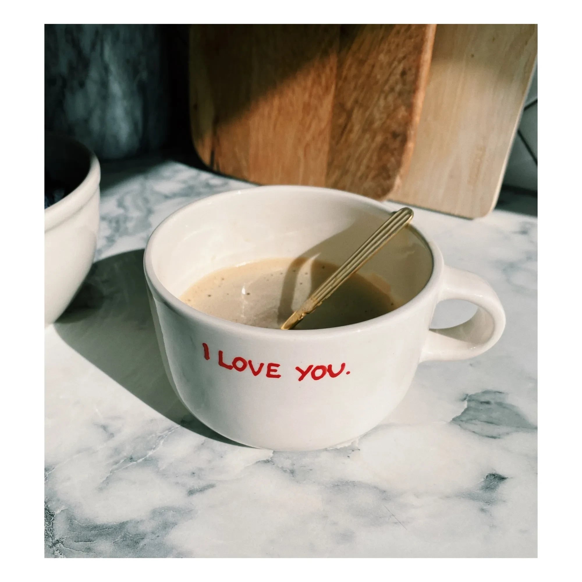 Anna + Nina - Taza I Love You | Crema