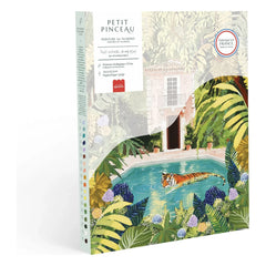 La Petite Épicerie - Tigre Descansando en mi Piscina - Kit de Pintura Numerada