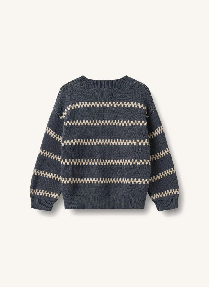 Wheat - Harlow Suéter Jacquard de Algodón Orgánico | Ecru