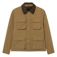 Les Deux - Chaqueta con cuello en contraste Nero Tech | Camel