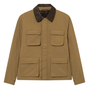 Les Deux - Chaqueta con cuello en contraste Nero Tech | Camel