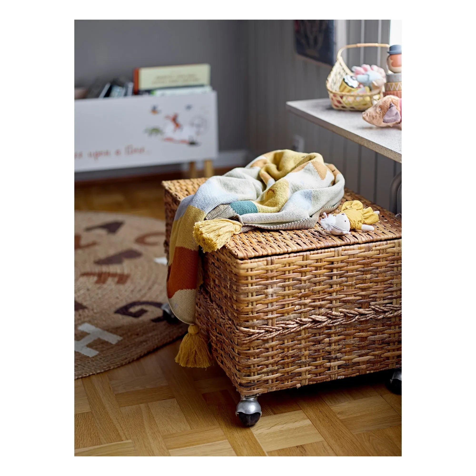 Bloomingville Mini - Alfombra de yute Dinne | Natural