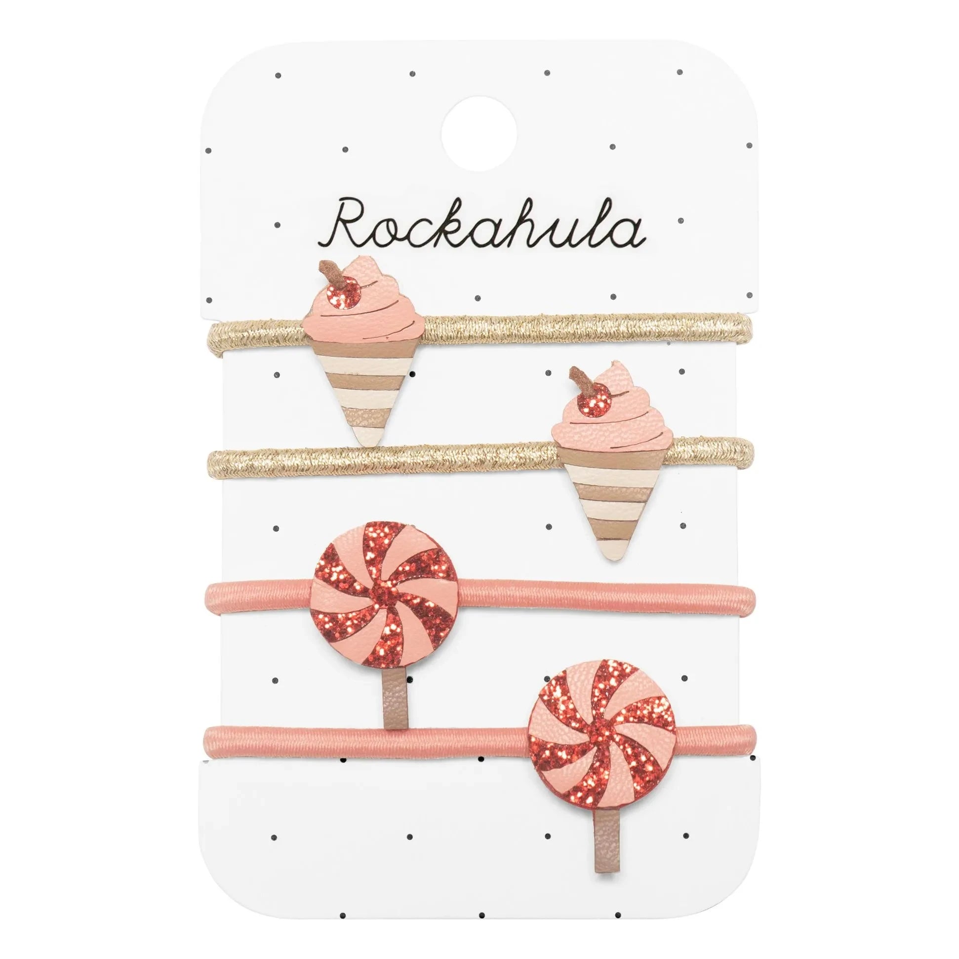 Rockahula Kids - Paquete de 4 Chouchous Ice Cold | Rosa empolvado