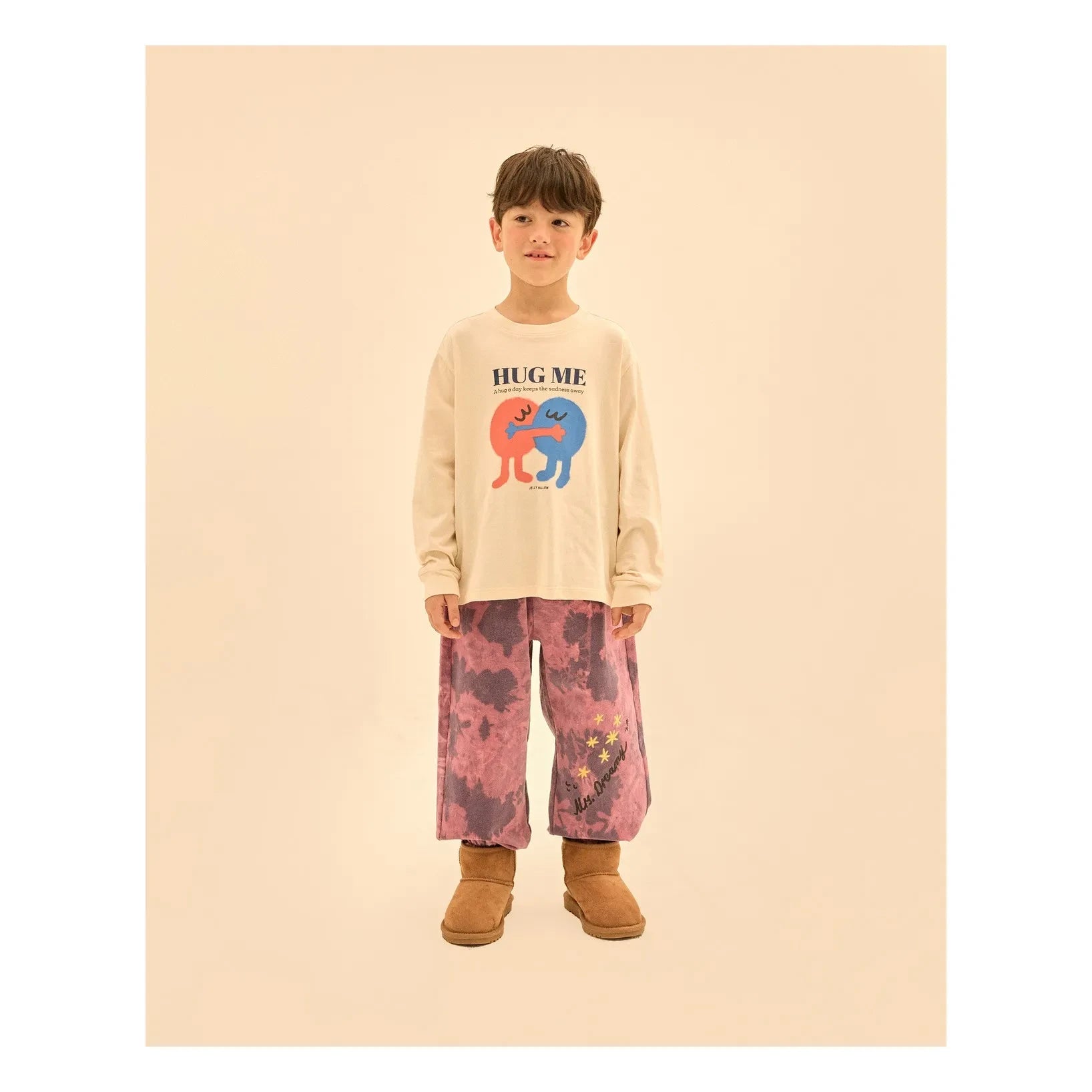 Jelly Mallow - "Hug Me" Camiseta | Ecru