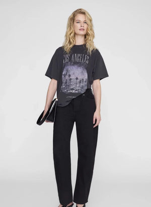 Anine Bing - Cade Los Angeles Camiseta de Algodón | Negro