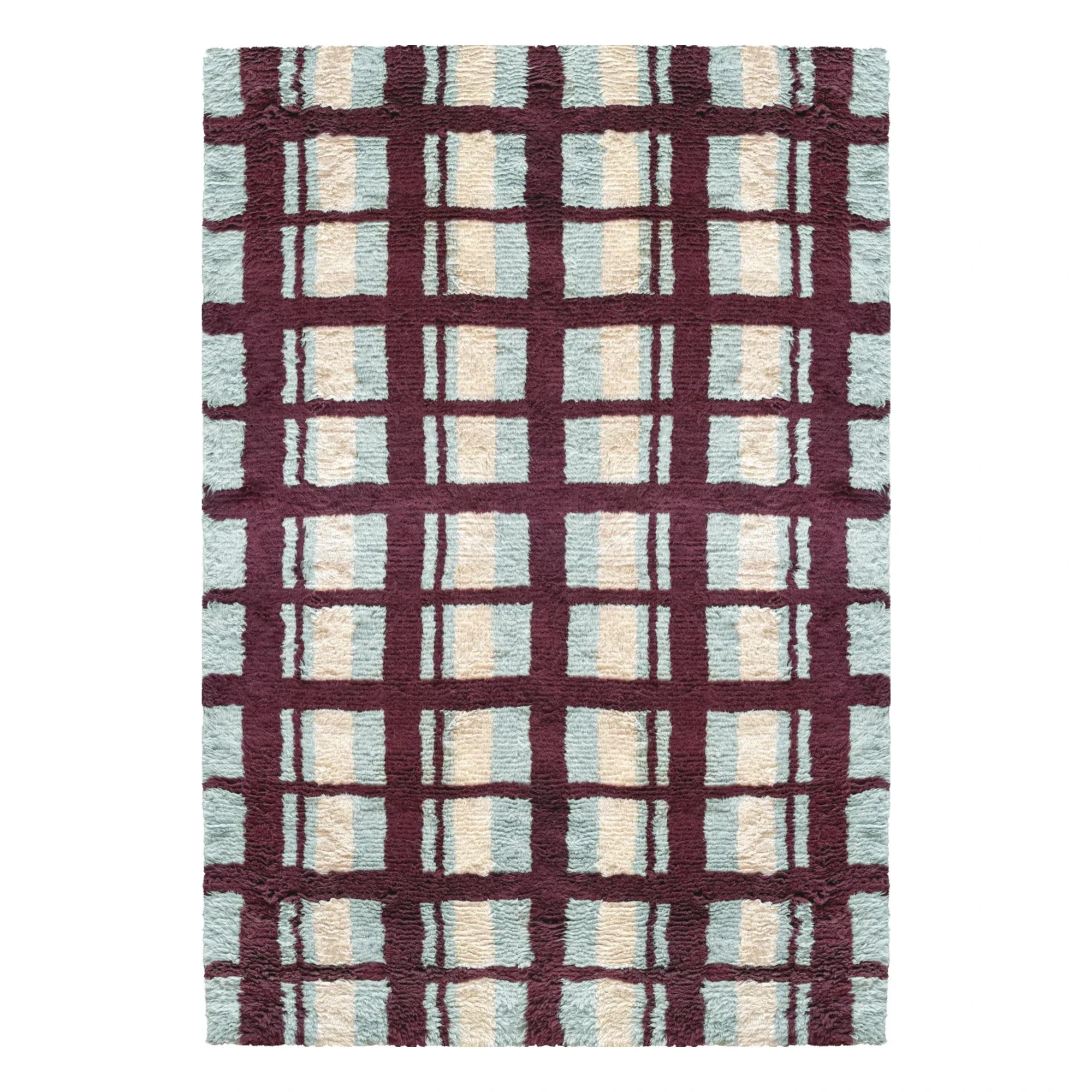 Layered - Alfombra de lana Arbor, Evelina Kroon | Burdeos