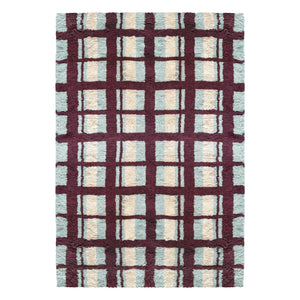 Layered - Alfombra de lana Arbor, Evelina Kroon | Burdeos