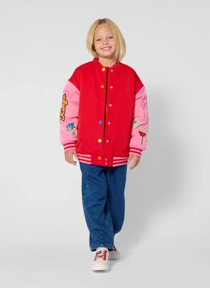 Kenzo - Cazadora bomber con parche bordado Kenzo Flower | Rojo