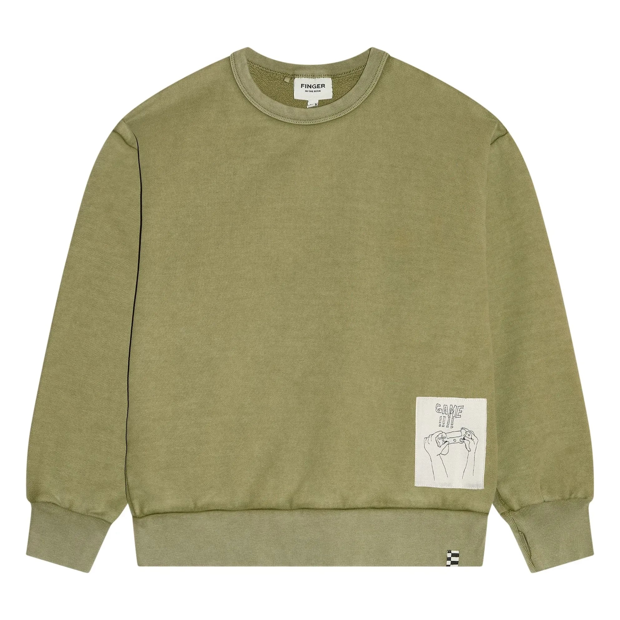 Finger in the nose - Sudadera de algodón orgánico Blow | Caqui