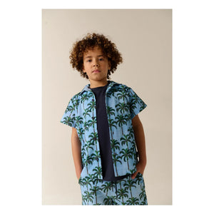 Tumble N'Dry - Pantalón corto Melanesia Palm | Azul claro
