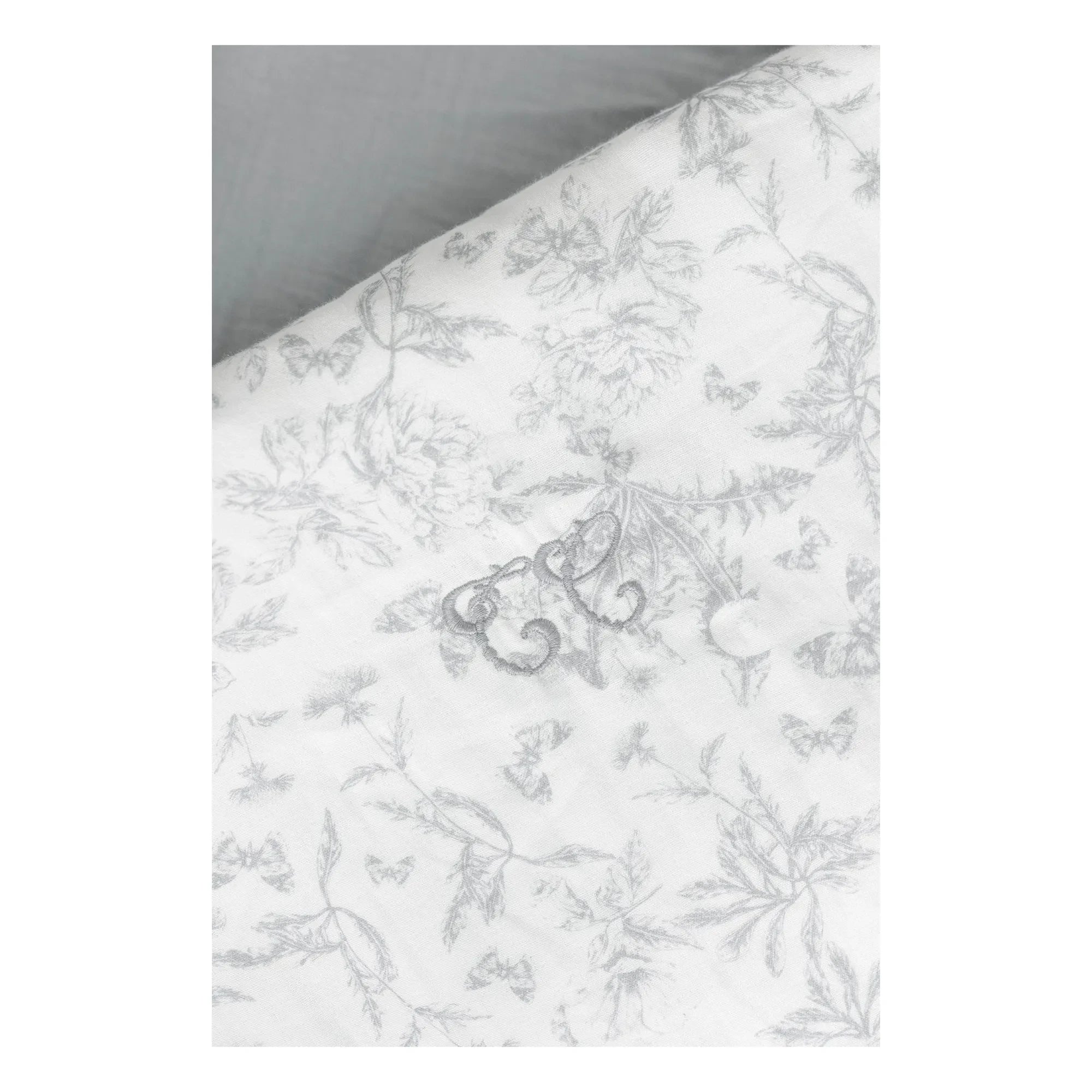 Tartine et Chocolat - Juego de funda nórdica Toile de Jouy | Gris