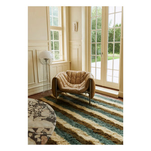 Layered - Alfombra de lana Arable Land, Evelina Kroon | Azul