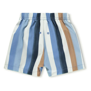 Molo - Shorts de baño a rayas Newton con fibra reciclada | Azul