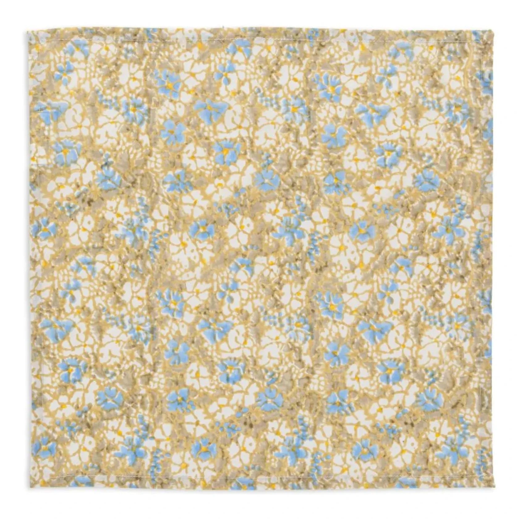 Le Monde Sauvage - Servilleta Madras - Set de 8 | Amarillo