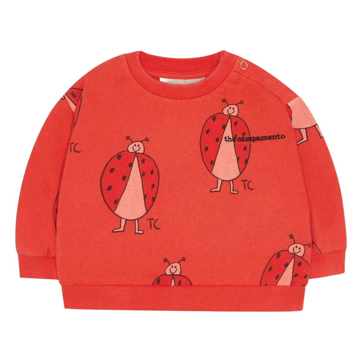 The Campamento - Sudadera con motivo de mariquita para bebé | Rojo