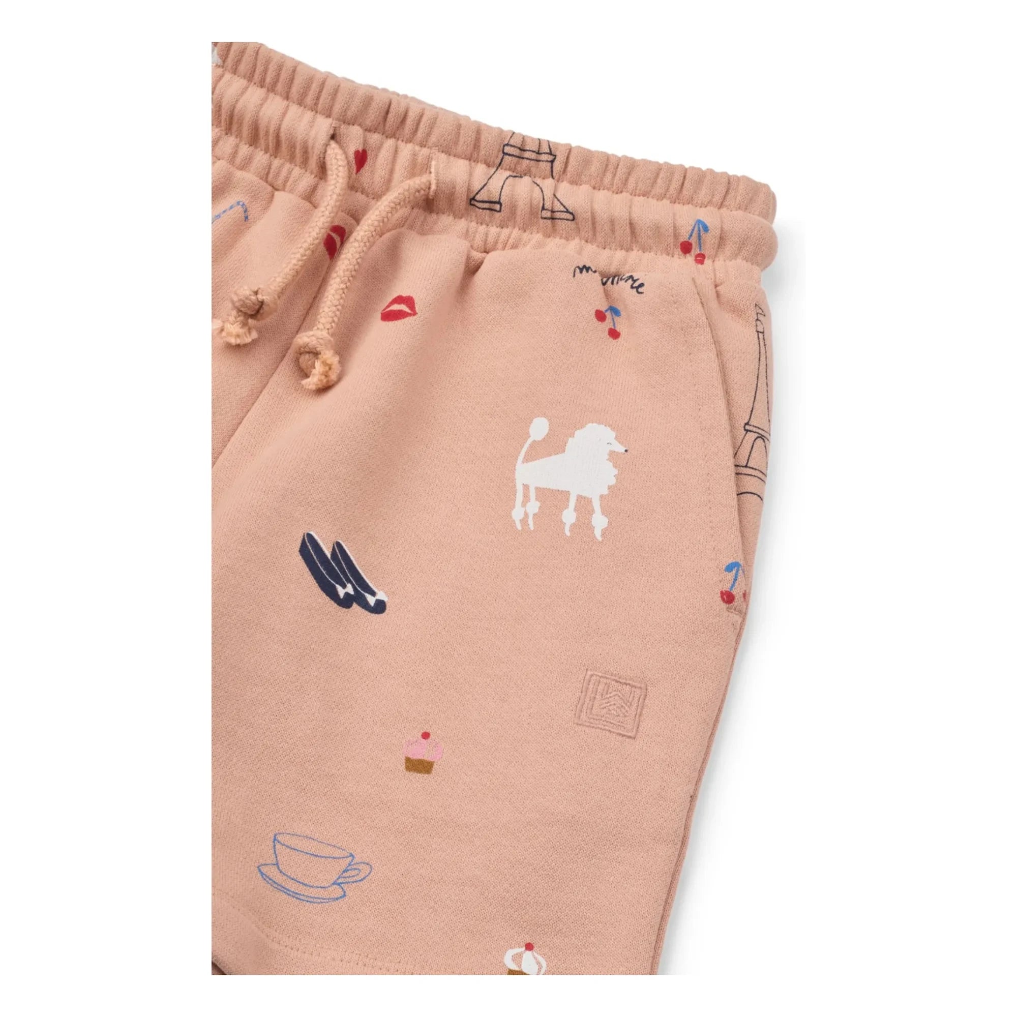 Liewood - Short polar orgánico Gram Paris | Melocotón