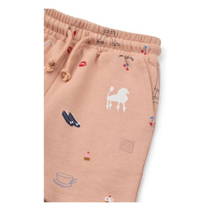 Liewood - Short polar orgánico Gram Paris | Melocotón