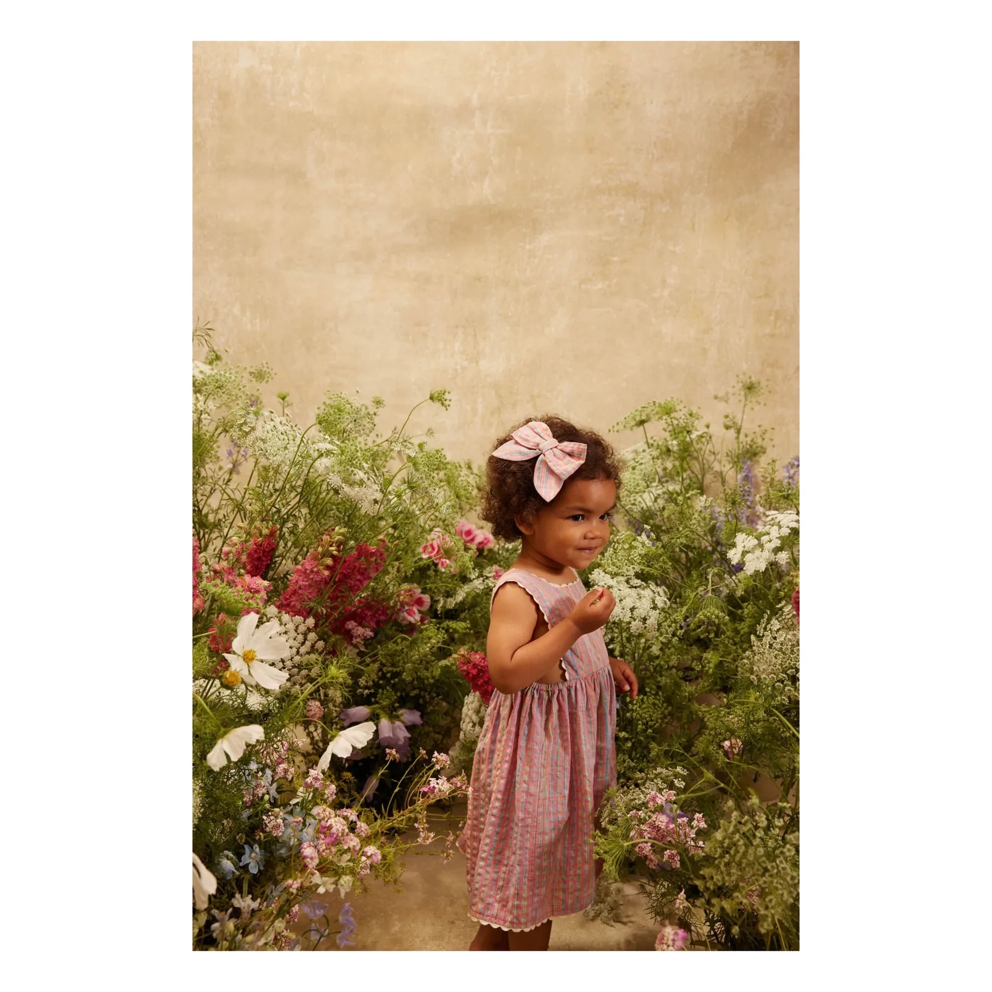 Louise Misha - Vestido Volantes Martine | Rosa Polvo