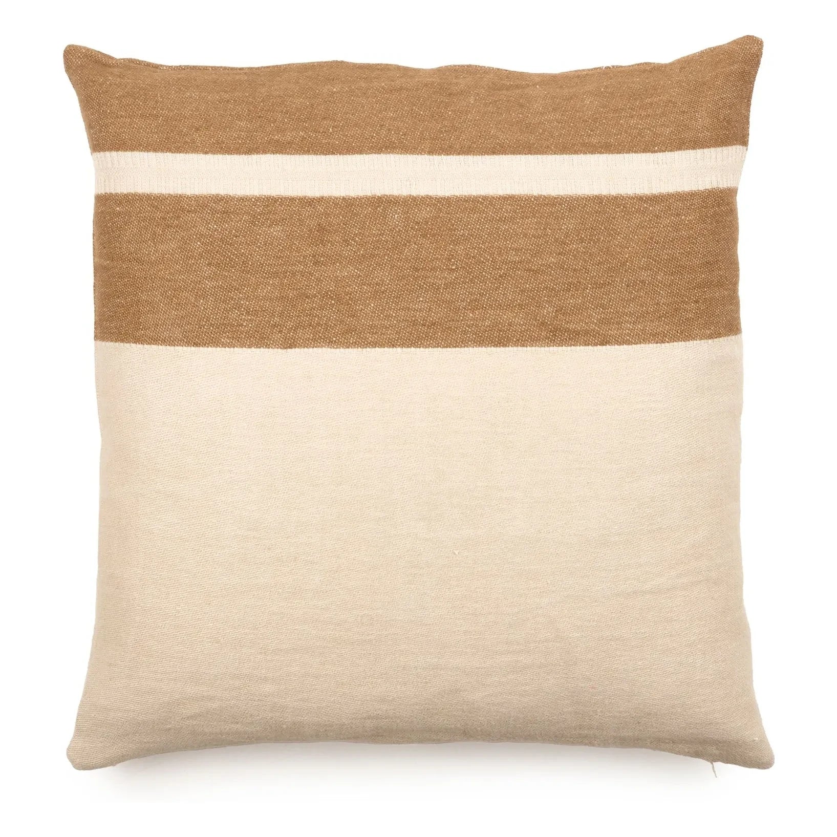Libeco - Funda de almohada a rayas Railway | Crudo