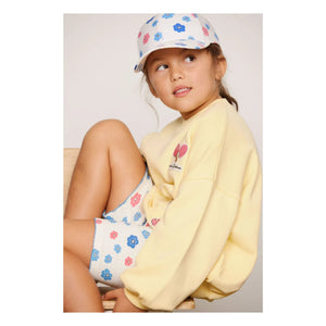 Mini Rodini - Parche de sudadera de algodón orgánico con animales | Amarillo