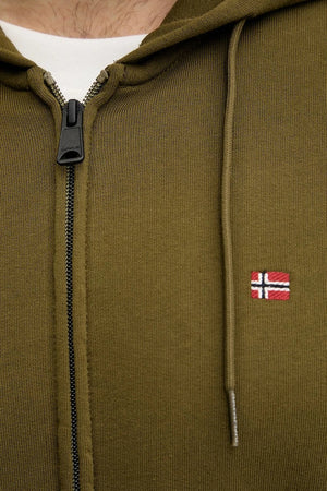 Sudadera de hombre con cremallera y capucha de algodón BALIS Napapijri