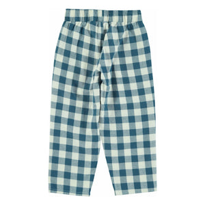 Piupiuchick - Pantalones a cuadros de algodón orgánico | Azul