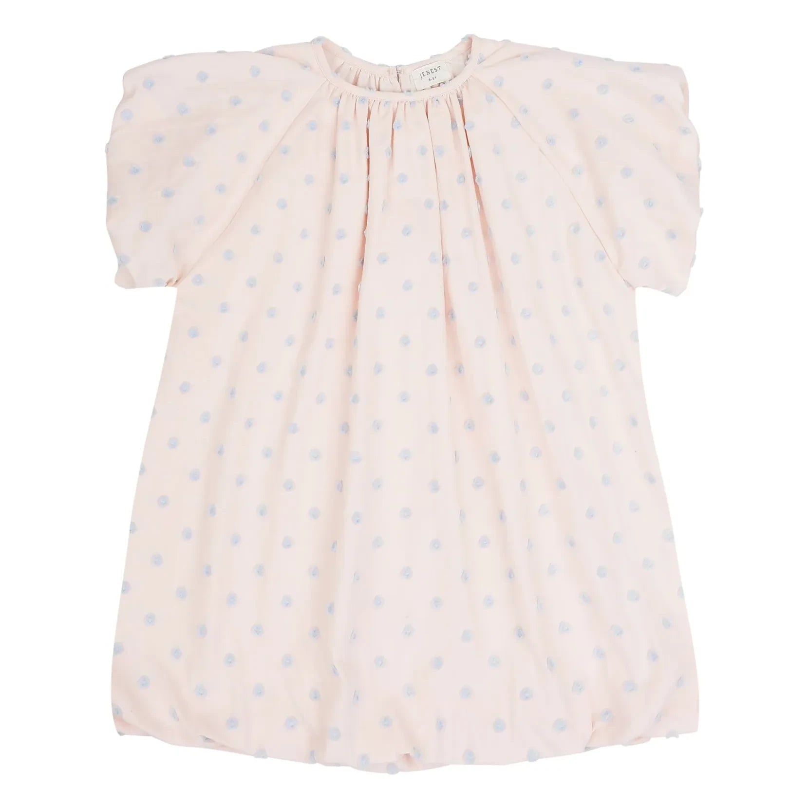 Jenest - Vestido globo de algodón orgánico Bella Pois | Rosa claro