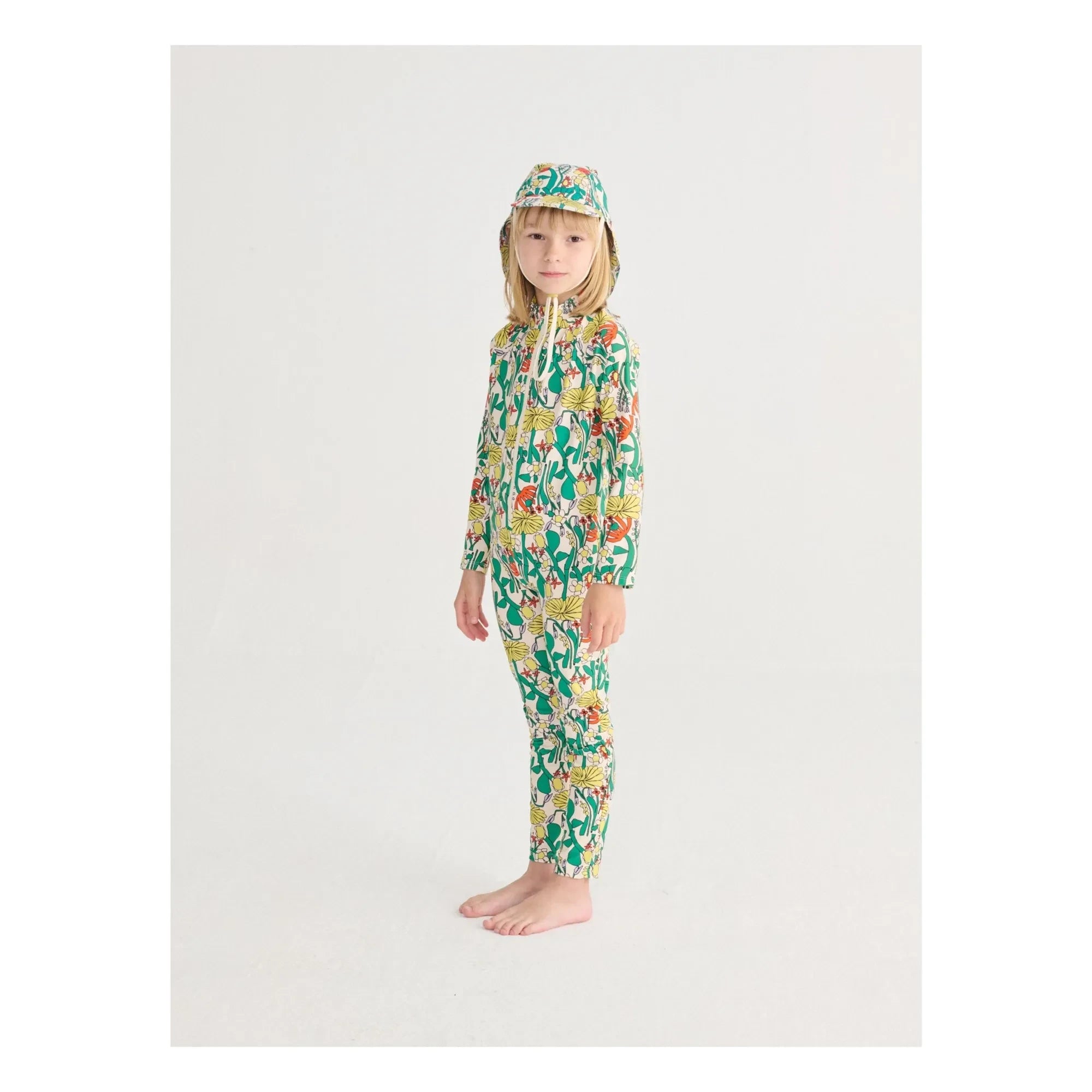 Bobo Choses - Gorro de baño de flores | White