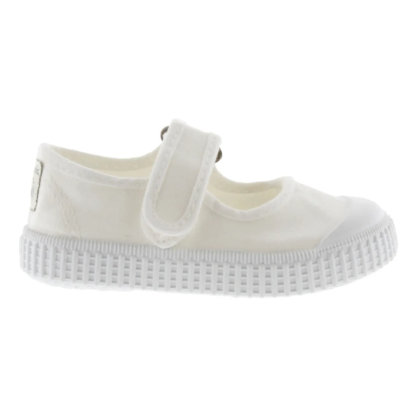 Victoria - Zapatillas con cierre de velcro Mercedes Tira Lona | Blanco
