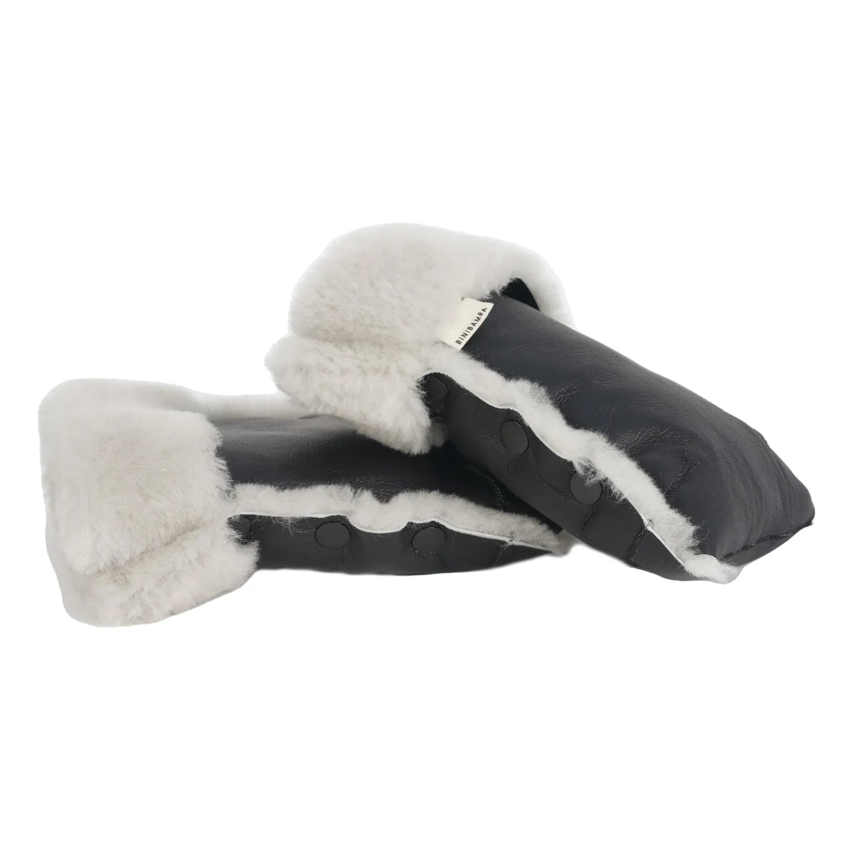 BINIBAMBA - Guantes de piel de cordero para cochecito de bebé | Moon