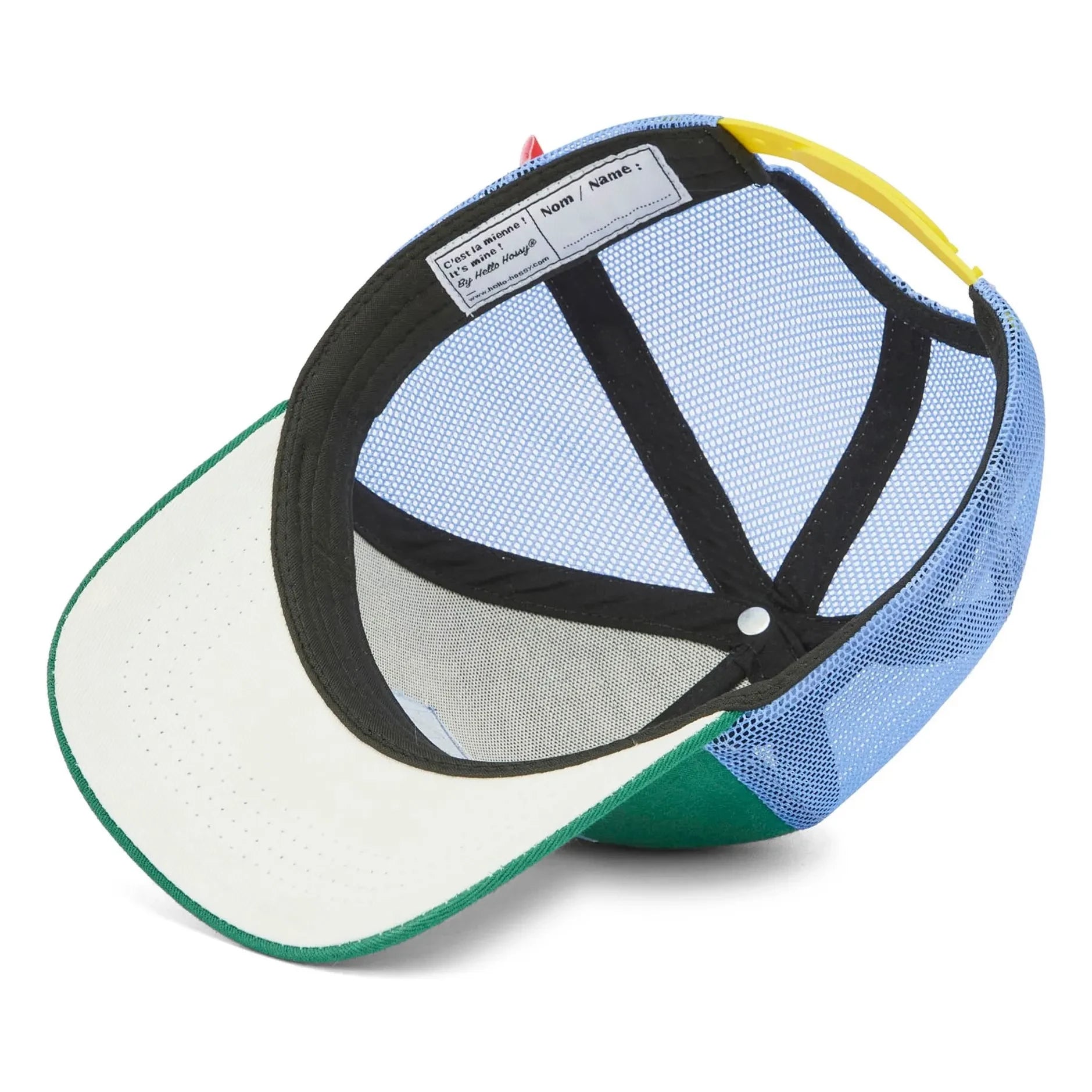 Hola Hossy - Gorra trucker de algodón orgánico con visera curva Mini Flat | Verde