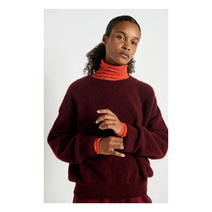American Vintage - Suéter de alpaca Vitow | Granate
