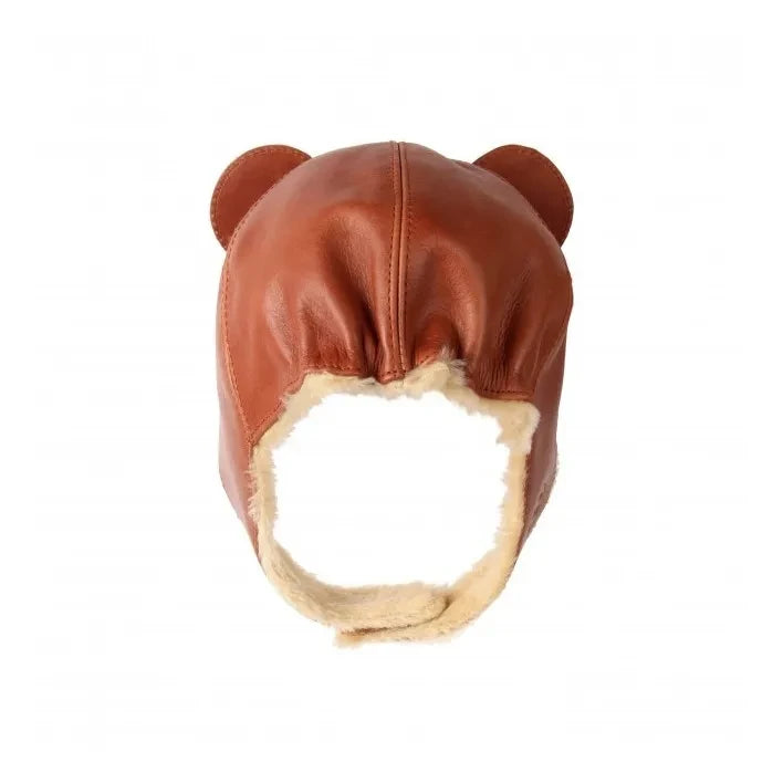 Donsje - Gorro de trampero Kapi Bear | Coñac