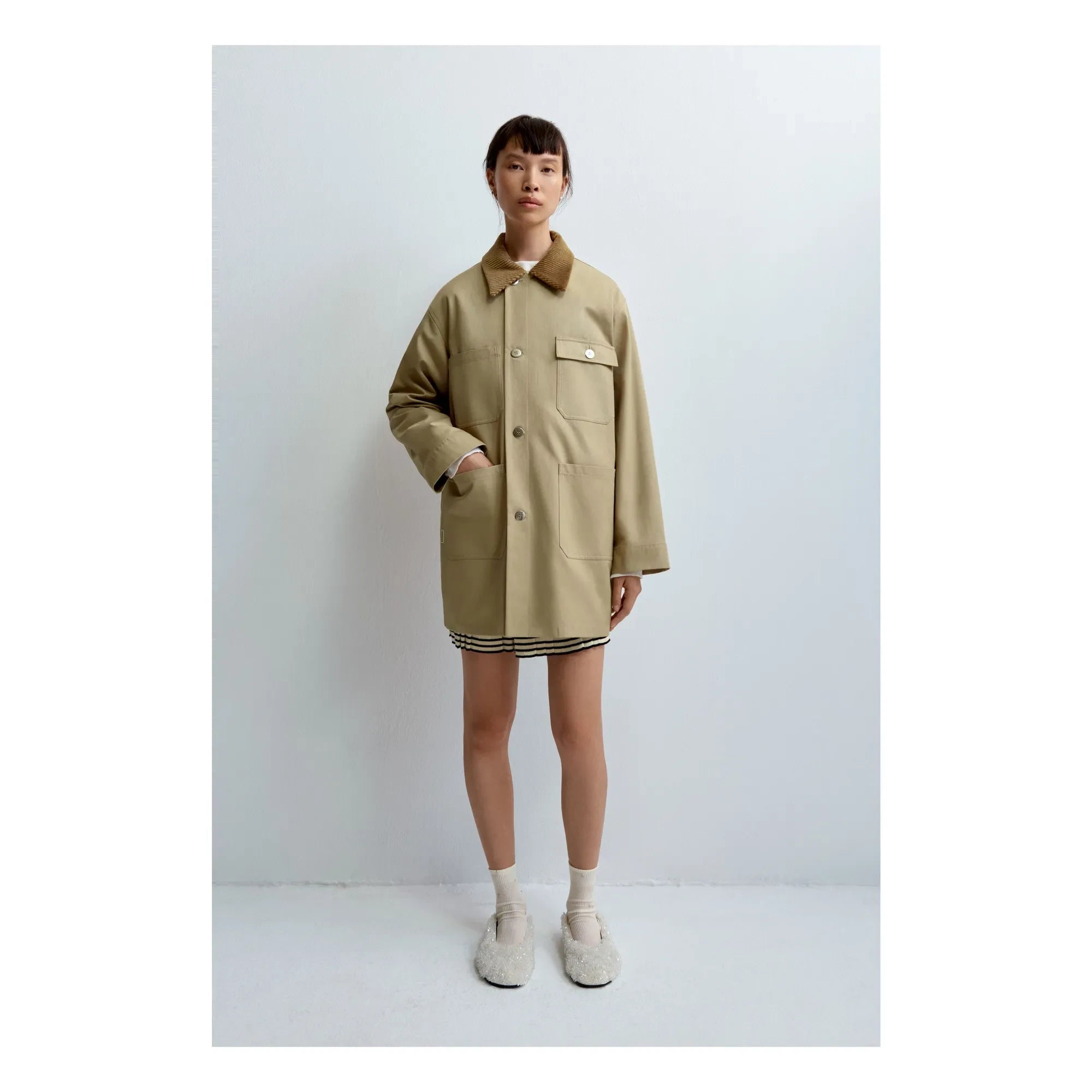 Cordera - Chaqueta de botones | Beige