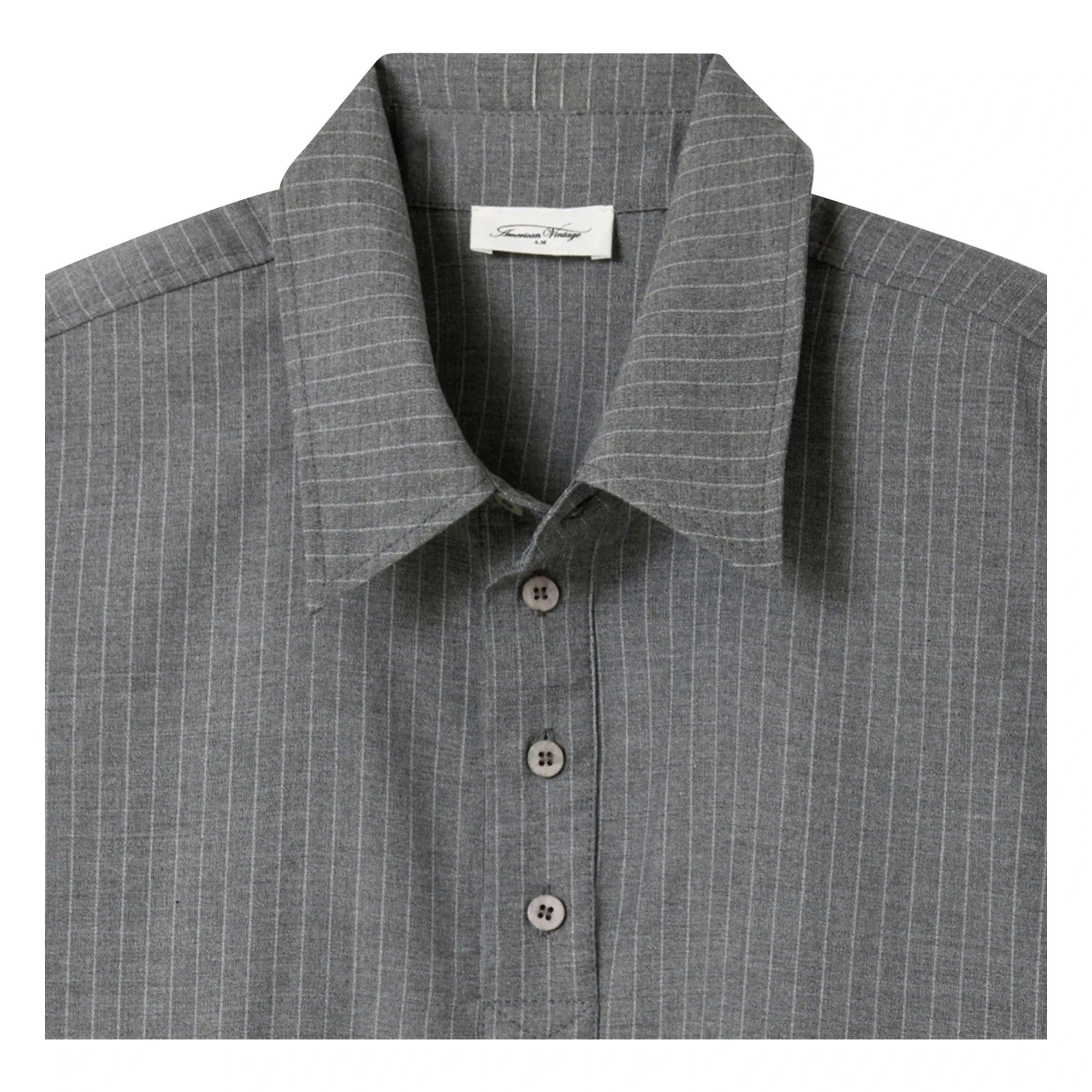 American Vintage - Camiseta de tirantes a rayas | Gris jaspeado