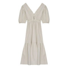 the new society - Vestido de lino de aloe | Arena