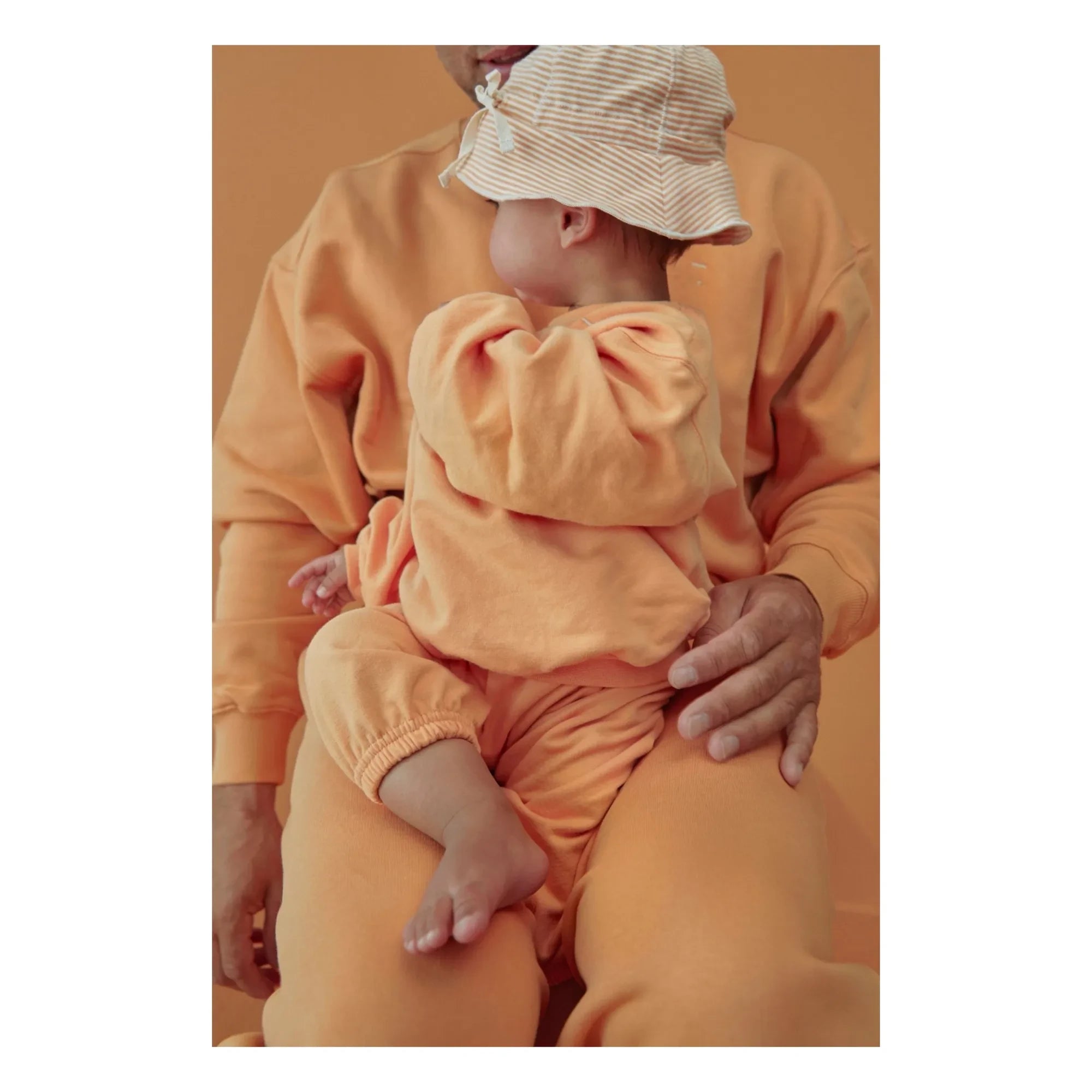 Gray Label - Bob a rayas de algodón orgánico | Albaricoque